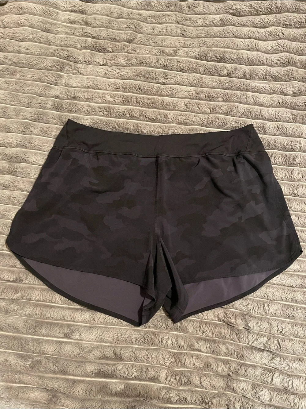 lululemon athletica Black Camo Run Shorts